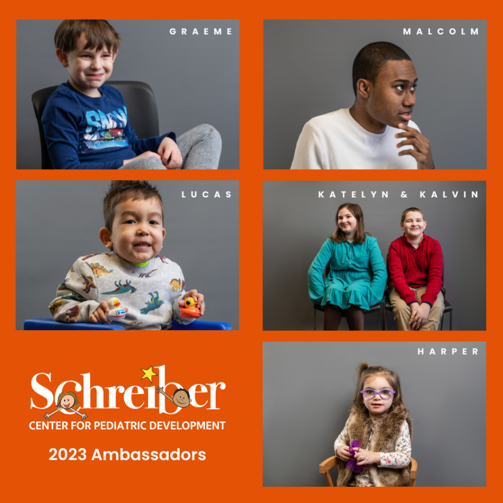 Image shows Schreiber's 2023 Ambassadors.
Top left: Graeme
Top right: Malcolm
Middle left: Lucas
Middle right: Katelyn and Kalvin
Bottom left: Schrieber logo
Bottom right: Harper