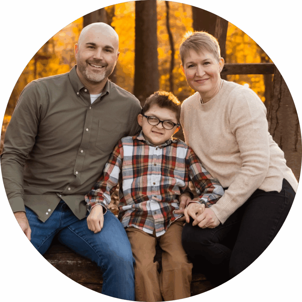 2025 Ambassador Gavin and his parents at 2025 Gala